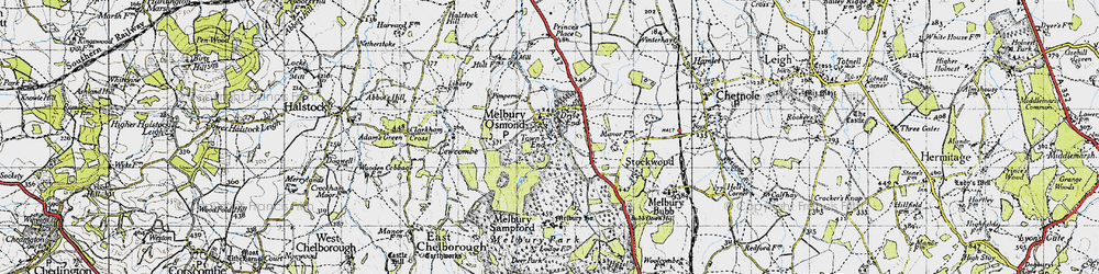 Old map of Drive End in 1945