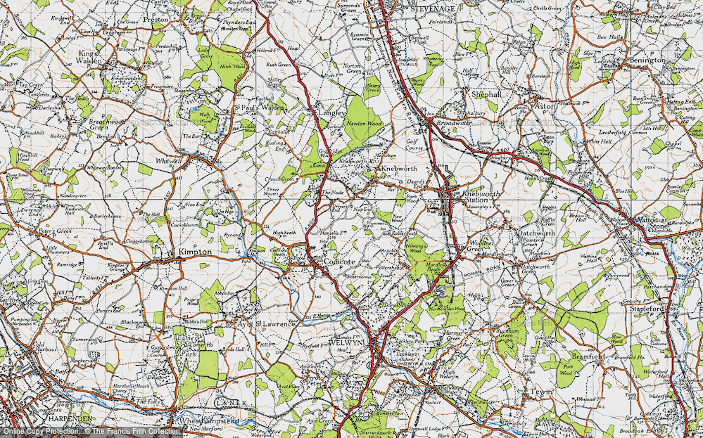 Old Map of Driver's End, 1946 in 1946