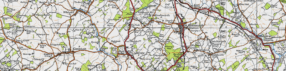 Old map of Driver's End in 1946