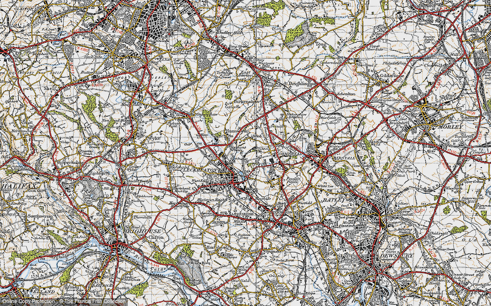 Old Map of Drub, 1947 in 1947