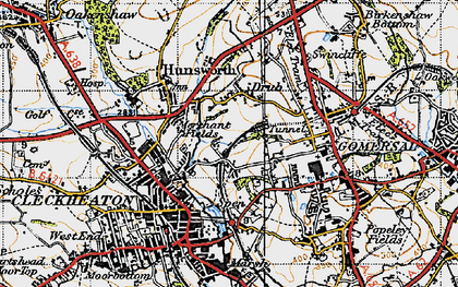 Old map of Drub in 1947