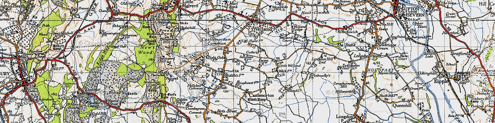 Old map of Druggers End in 1947