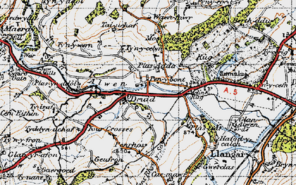 Old map of Druid in 1947