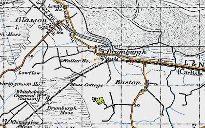 Old map of Drumburgh in 1947