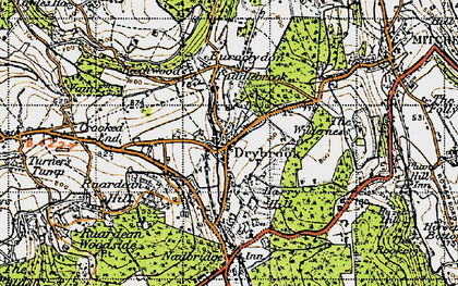 Old map of Drybrook in 1947