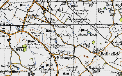 Old map of Dublin in 1946