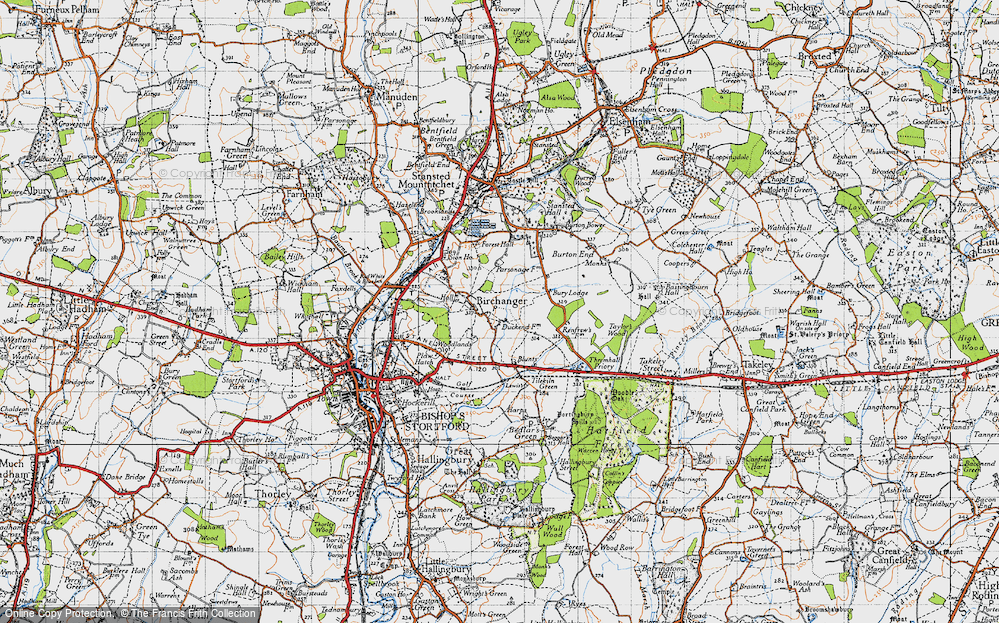 Old Map of Duck End, 1946 in 1946