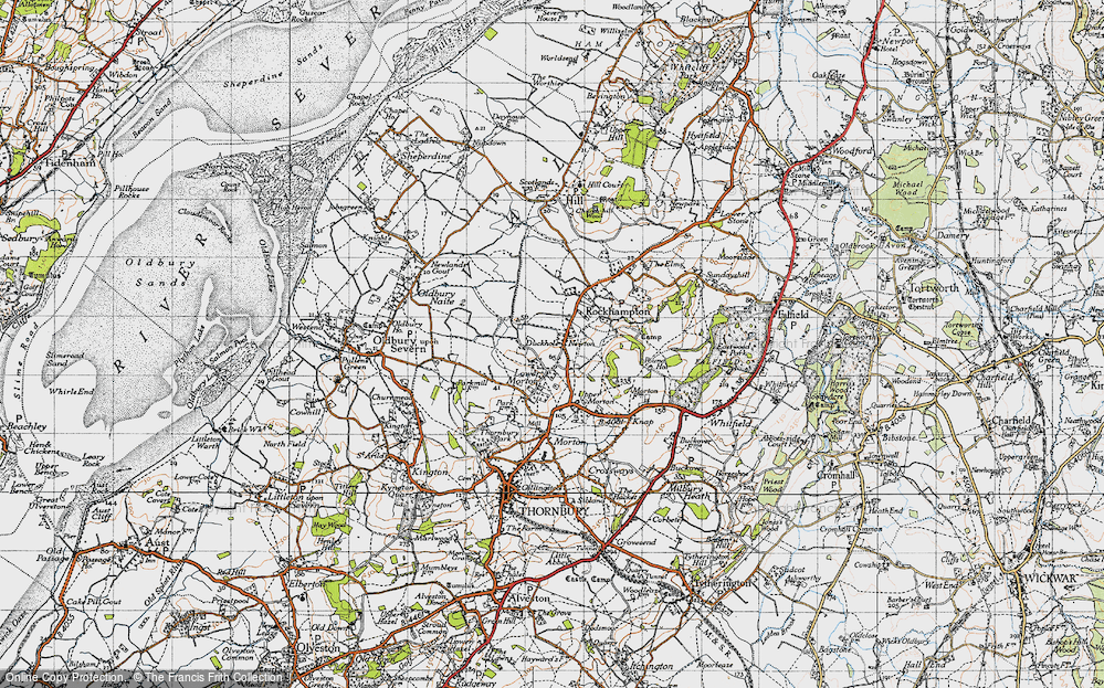 Old Map of Duckhole, 1946 in 1946
