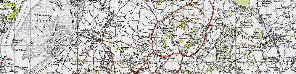 Old map of Duckhole in 1946