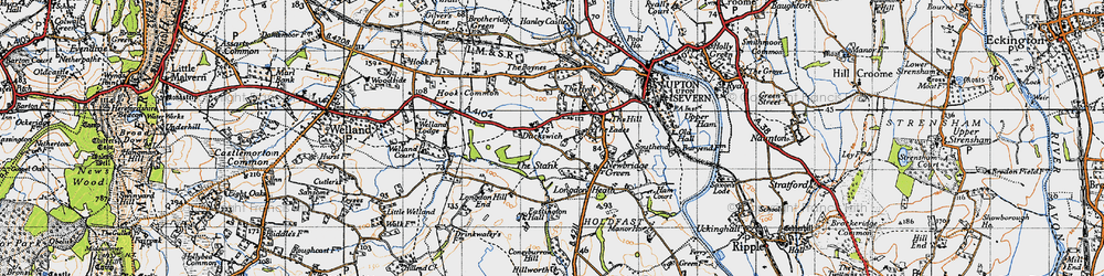 Old map of Duckswich in 1947