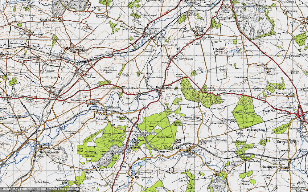 Old Map of Duddington, 1946 in 1946