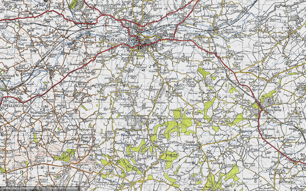 Old Map of Duddlestone, 1946 in 1946