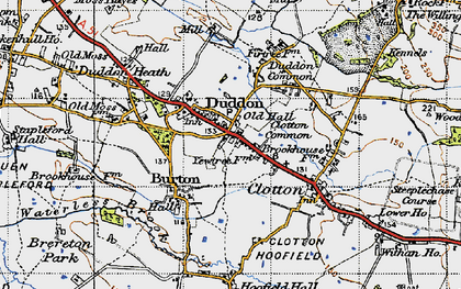 Old map of Duddon in 1947
