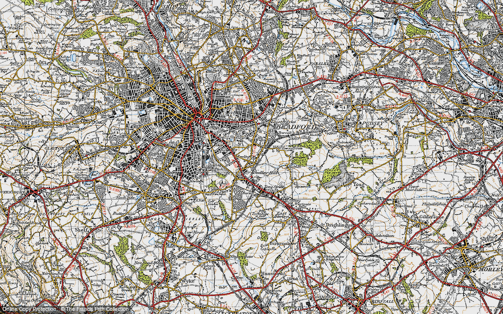 Old Map of Dudley Hill, 1947 in 1947