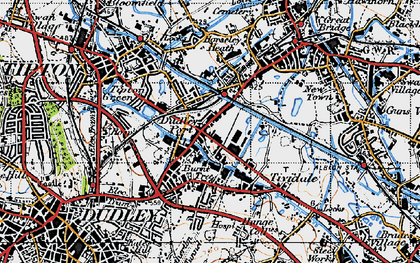 Old map of Dudley Port in 1946