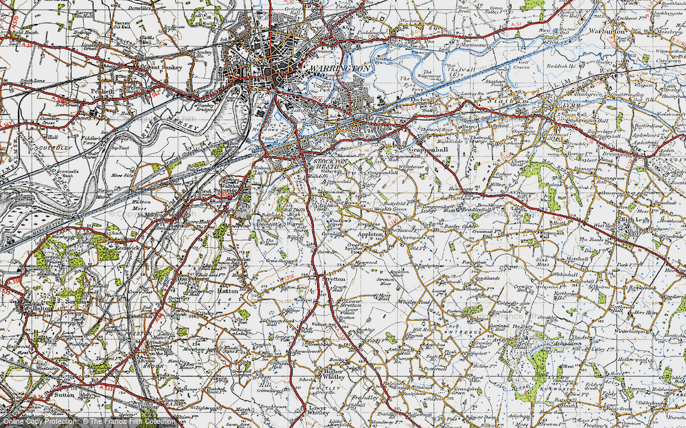 Old Map of Dudlows Green, 1947 in 1947