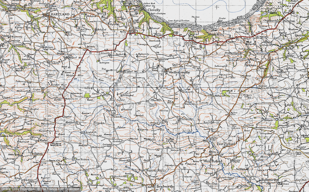 Old Map of Duerdon, 1946 in 1946