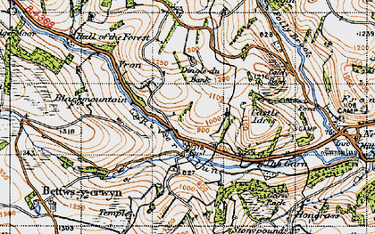 Old map of Duffryn in 1947