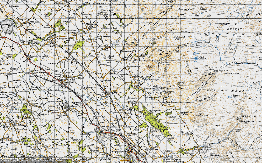 Old Map of Dufton, 1947 in 1947