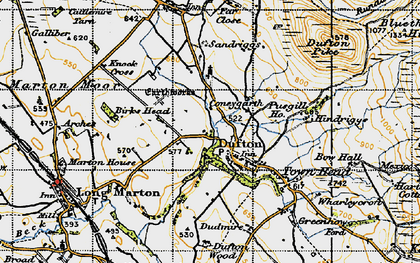 Old map of Brownber Hill in 1947