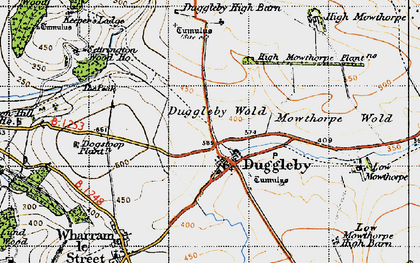 Old map of South Wold in 1947