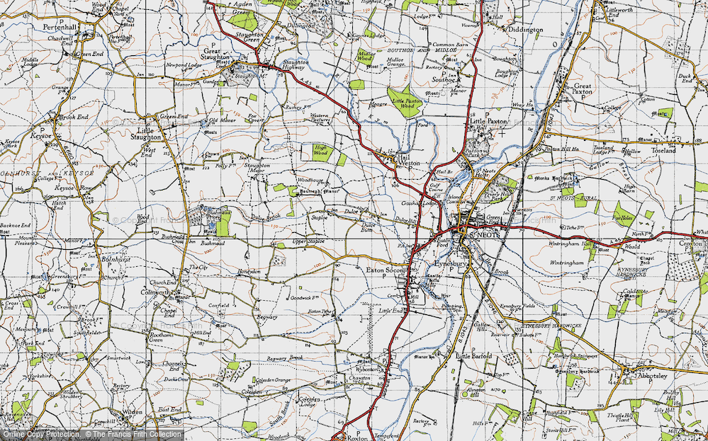 Old Map of Duloe, 1946 in 1946