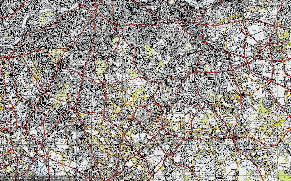 Old Map of Dulwich, 1946 in 1946