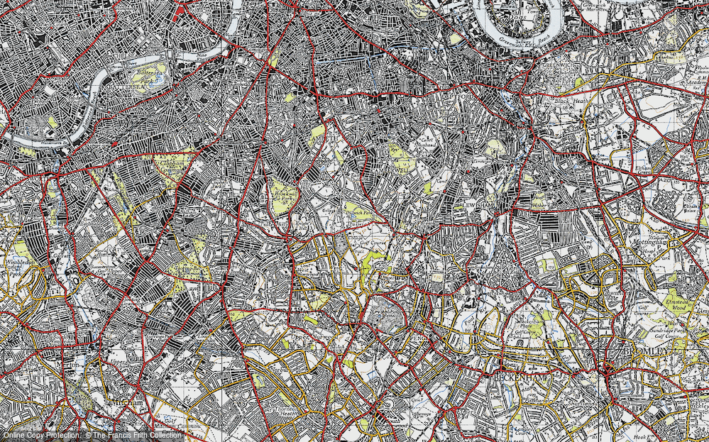 Old Map of Dulwich Village, 1946 in 1946