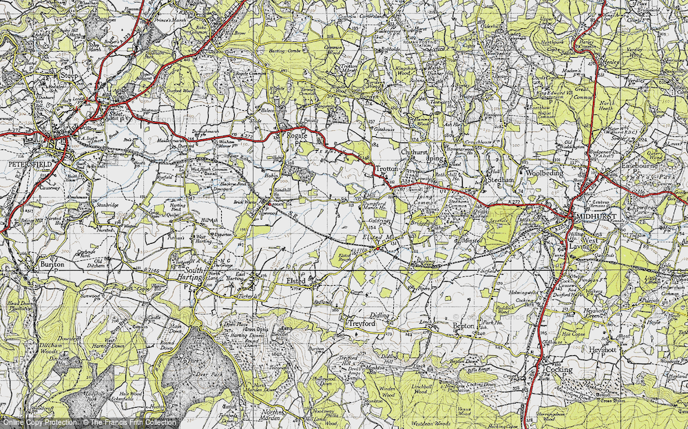 Old Map of Dumpford, 1945 in 1945