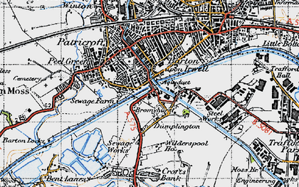 Old map of Dumplington in 1947