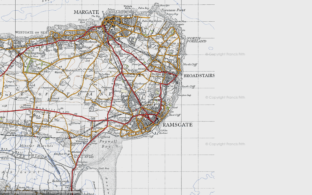 Old Map of Dumpton, 1947 in 1947