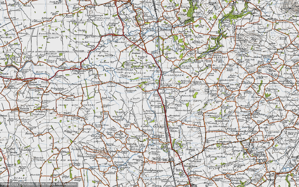 Old Map of Duncombe, 1947 in 1947