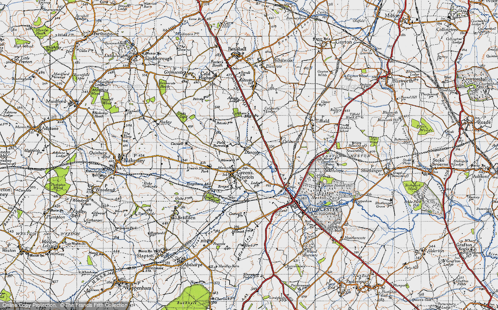 Old Map of Duncote, 1946 in 1946