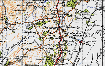 Old map of Dunningwell in 1947