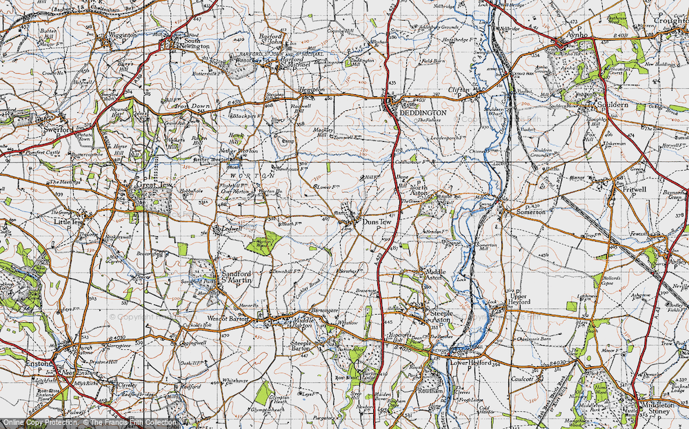 Old Map of Duns Tew, 1946 in 1946