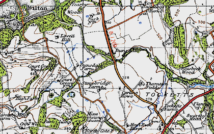 Old map of Dunsdale in 1947