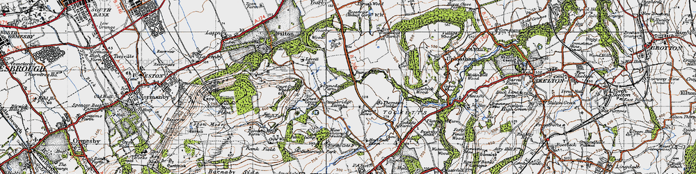 Old map of Dunsdale in 1947