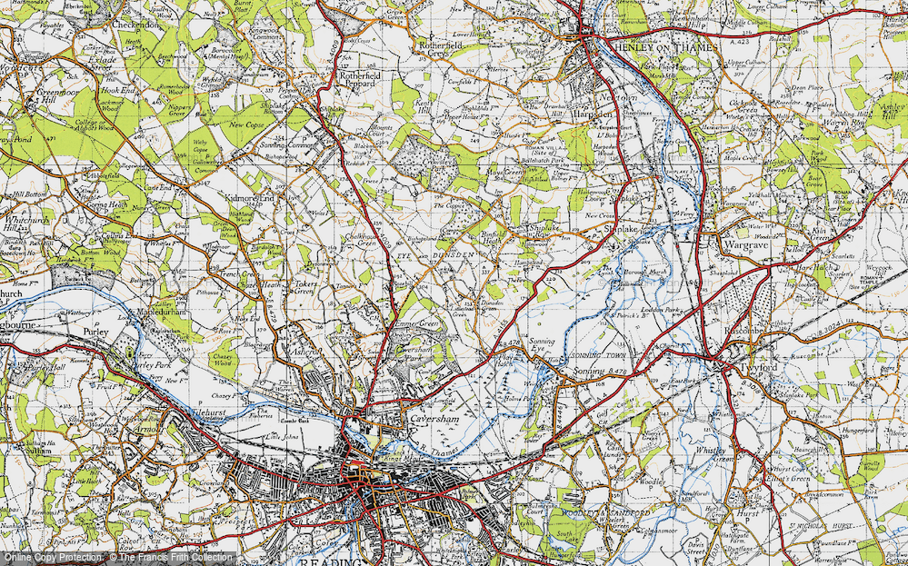 Old Map of Dunsden Green, 1947 in 1947
