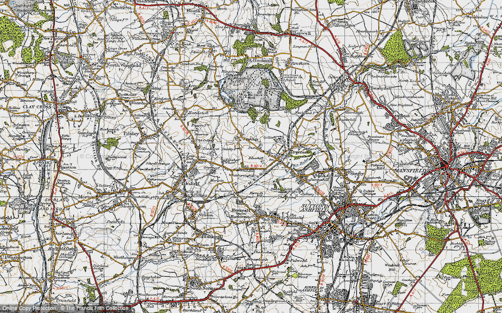 Old Map of Dunsill, 1947 in 1947