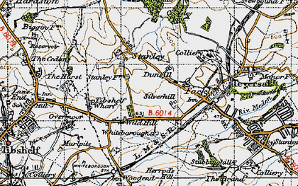 Old map of Dunsill in 1947