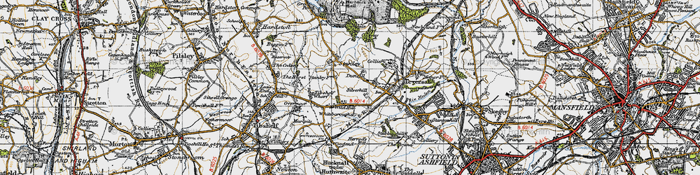 Old map of Dunsill in 1947