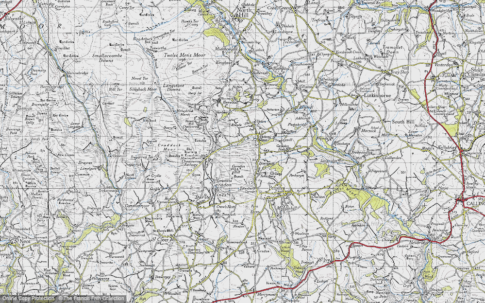 Old Map of Dunslea, 1946 in 1946