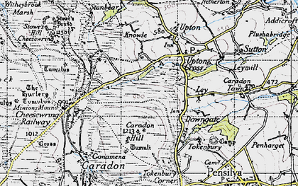 Old map of Dunslea in 1946