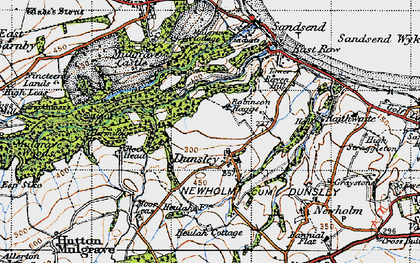 Old map of Dunsley in 1947
