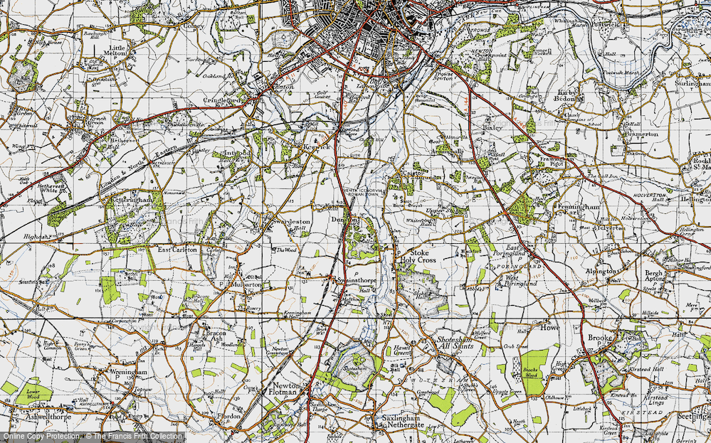 Old Map of Dunston, 1946 in 1946