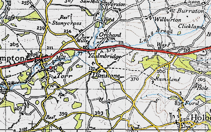 Old map of Butland Wood in 1946