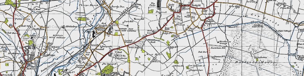 Old map of Dunsville in 1947