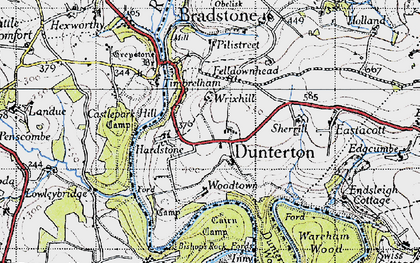 Old map of Woodtown in 1946