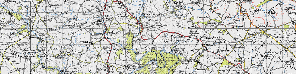 Old map of Wrixhill in 1946