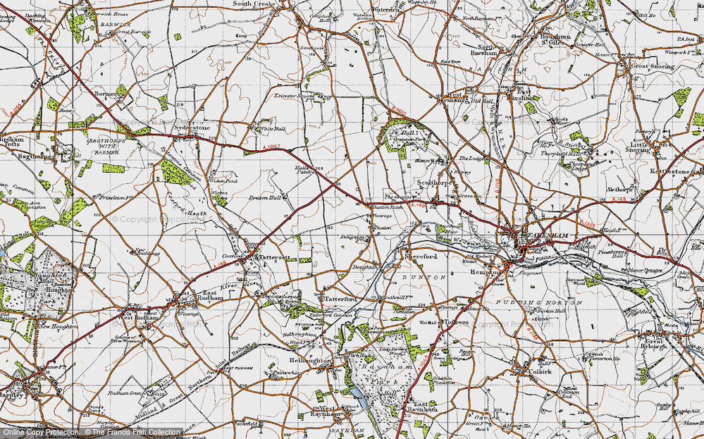 Old Map of Dunton, 1946 in 1946